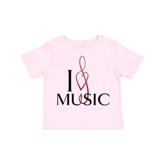 Inktastic I Love Music Boys or Girls Toddler T-Shirt