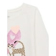 thumbnail image 2 of Garanimals Toddler Girls Raglan Tee with Long Sleeves, Sizes 18M-5T, 2 of 6