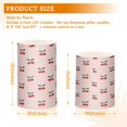 thumbnail image 3 of Electronic Candles Light Combination 3x5In, 3x4In Flameless Candles Plastic Festive Decoration Party Christmas Decoration Cartoon Cherry Pattern, 3 of 7