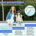 thumbnail image 3 of Travel Immersion Heater, Electric Immersion Pool Heater with Stainless Steel Guard for In Ground Pools, Black, One Piece, 3 of 5