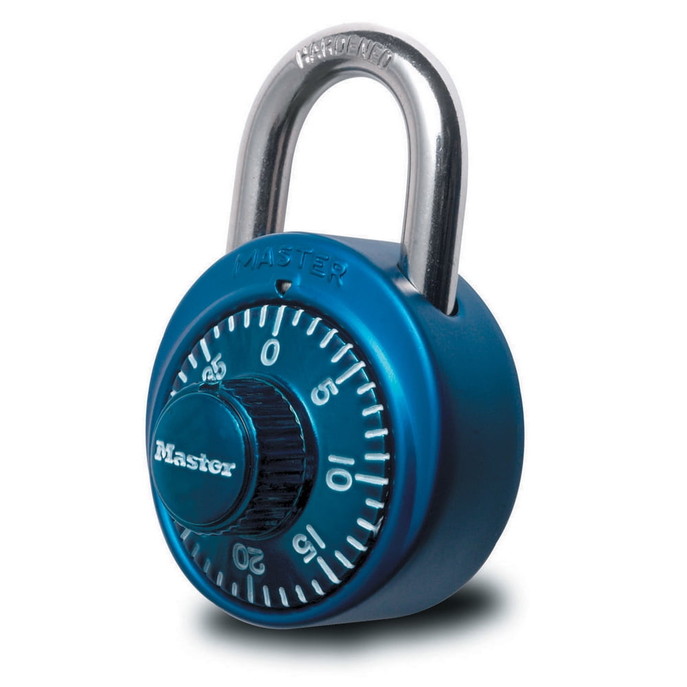 Master Lock 1530DCM Dial Combination Padlock, 17/8 in. Wide, Assorted