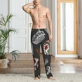 thumbnail image 6 of Lsque Japanese Sushi Hashi Print Men's Pajama Pants, Lounge Pant - Comfortable Home Wear,Elastic Waistband, Stylish Design-Small, 6 of 9