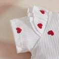 thumbnail image 6 of CAUYDY 0 3 6 9 Months 1T 2T Baby Girl Cute Clothing Set Infant Girls Short Sleeve Bodysuit Newborn Fall Winter Romper Preemie Outfit Sizes 12-18 Months,Red, 6 of 7