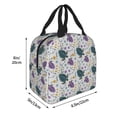 thumbnail image 2 of KLL Turtle Print Insulated Lunch Bag Women, Reusable Cute Tote Lunch Box for Adult & Men, Leakproof Cooler Lunch Bags for Work Office Travel Picnic, 2 of 5