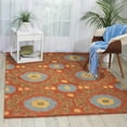 thumbnail image 2 of Nourison Siam SIA03 Area Rug - 5.5 x 7.41 ft. - Rust, 2 of 5