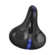 thumbnail image 5 of Asiento de sillín de bicicleta, asiento de bicicleta acolchado con espuma viscoelástica, asiento de bicicleta cómodo, Negro y azul, 5 of 9