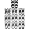 thumbnail image 3 of Qiaoxi 5 Pairs Thick False Eyelashes 8D Fried Curly Multi-layer Cross Lashes Eye Lifting Look Fake Eyelashes, 3 of 8