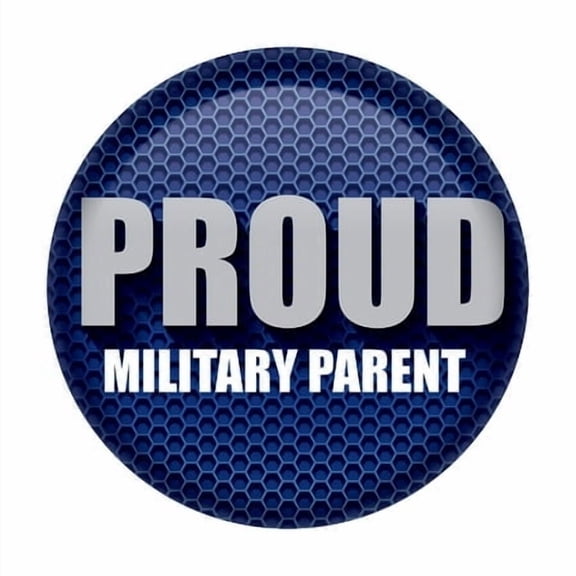 Proud Military Parent Button, (Pack of 6)