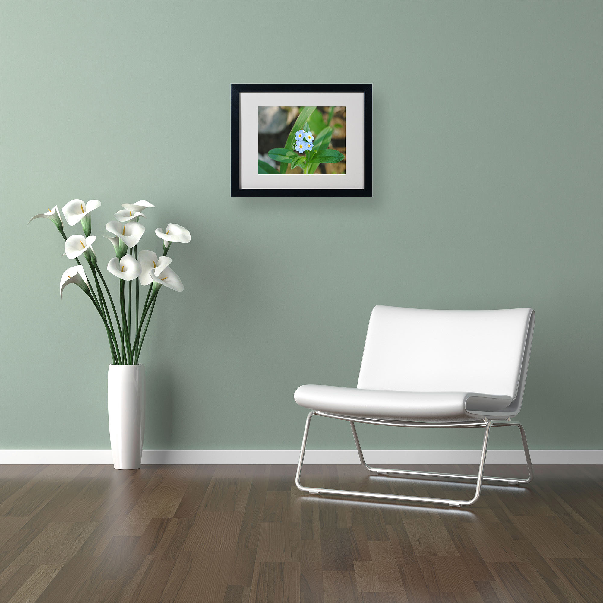 Trademark Fine Art "Dignified Characteristic" by Monica Fleet, Black Frame
