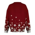 thumbnail image 5 of Ounisa Women's Fashion Printed T-shirt Long Sleeves Blouse V-Neck Casual Sweatshirt Top, 5 of 6