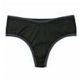 thumbnail image 2 of Hanky Panky MoveCalm Hi-Rise Thong (2P1924),Small,Black/Granite, 2 of 3