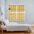 thumbnail image 3 of Yellow Khaki Boho Kitchen Curtains Window Panels, Vintage Ethnic Tribe Abstract Art Insulated Window Treatment Curtain, Grommet Curtains for Bedroom/Living Room/Bathroom, 2 Piece 52"Wx84"L, 3 of 8