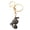 A9.5cm, variant on Rhinestone Witch Hat Keychain, Star Moon Sparkle Bag Charm Gold Purse Clip