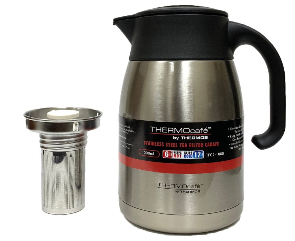 Thermos Thermocafe 1.0L Stainless Steel Tea Filter Carafe (TFC21000