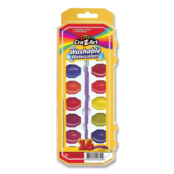 Larose Industries, Llc Washable Watercolors, 16 Assorted Colors