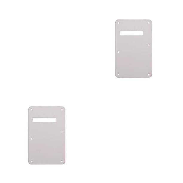 Moyic 2 Pieces Modern Style Guitar Backplate Parts Screws 6 Cover Guitar Cover Back with Scratchplate Accessories Cavity Tremolo Blanco 2Conjunto