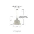thumbnail image 3 of Capital Lighting 335311SC Quarry 16" Wide Pendant - Stucco, 3 of 7