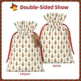 thumbnail image 2 of Xecao Cute Carrot Print Print Burlap Gift Bags with Drawstring and Gift Tags, Gift Bags, Burlap Bags, Jute Bags for Party, Christmas, DIY Craft Bags-Small, 2 of 9