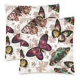 thumbnail image 1 of RYLABLUE Housses de Coussin Papillon Impression Recto-Verso 18x18 Pouces, Ensemble de 2, 1 of 2