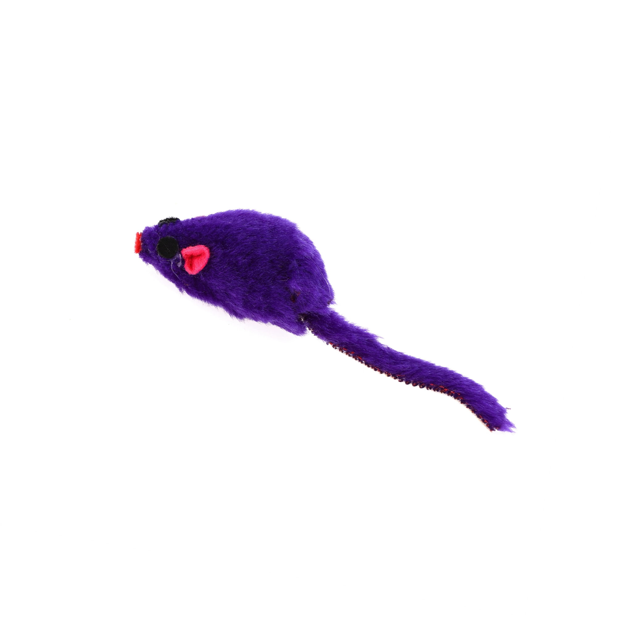 Unique Bargains 1 Pc Portable Mouse Cat Teaser Toy Outdoor Purple