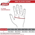 thumbnail image 2 of Guantes de artes marciales mixtas RDX Noir Maya Hide para entrenamiento, color negro, 2 of 7