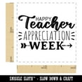 thumbnail image 2 of Fun and Sweet Happy Teacher Appreciation Week Self-Inking Rubber Stamp Ink Stamper - Pink Ink - Small 1 Inch, 2 of 7