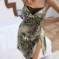 thumbnail image 5 of VgaVtl Plus Size Nightgowns for Women Lace White Sleep Shirts for Women Plus Sleeveless Vintage Leopard Print Sleepshirts, 5 of 8