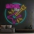 thumbnail image 3 of Handmadetneonsign Custom Rock Fest Led Sign, Rock Festival Neon Light, Rock Music Neon Sign, Rock, 3 of 5