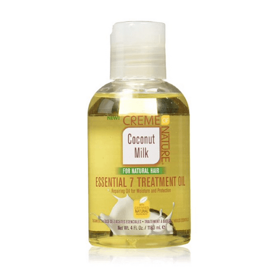 CREAM of NATURE - Coconut Milk Essential 7 Treatment Oil 4 Oz * BEAUTY TALK LA *