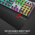 thumbnail image 2 of Teclado mecánico para juegos, retroiluminación LED Rainbow para juegos MFZFUKR CZDZ-ZC116, 2 of 5