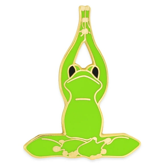 Yoga Frog -Lotus Pose Frog Trendy Enamel Lapel Pin