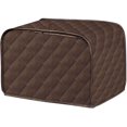 thumbnail image 1 of JOONOR Polyester Quilted Toaster Cover for 4 Slice Toaster, Kitchen Small Appliance Cover Fingerprint and Greasy Protection, Machine Washable Toaster Dustproof Cover. (Brown, 12 x 11 x 8.5 in), 1 of 5