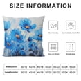 thumbnail image 5 of Creowell Blue Flowers Fashion Style Dirt-Resistant Throw Pillow Covers for Couch Sofa Bed Living Room Bedroom Printed on Both Sides 1PC 24x24in, 5 of 5