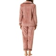 thumbnail image 3 of Allegra K Women's Pajama Sets Sleepwear Button Down Soft Female Night Suit Pj Lounge Sets, 3 of 6
