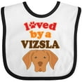 thumbnail image 3 of Inktastic Vizsla Dog Lover Boys or Girls Baby Bib, 3 of 4