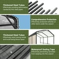 thumbnail image 4 of MUCHANT 10'x15' Outdoor Metal Carport, Heavy Duty Garage Galvanized Car Shelter with Enhanced Base and single side cloth for Pickup, Boat, Car and Tractors, 4 of 7