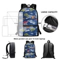 thumbnail image 5 of Uorisanigo Blue Camo Digger School Backpack for Girls Boys 10-12, Large Capacity School Bag for Kids, Casual Daypack Elementary Kindergarten Preschool Schoolbags with added Straps, 5 of 6
