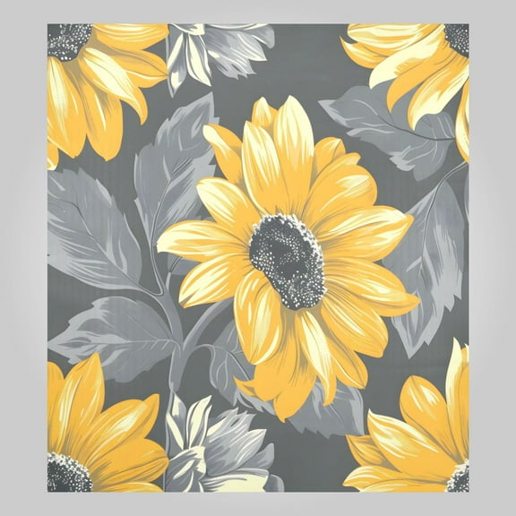 Sunflowers with Leaves Magnetic Dishwasher Covers Refrigerator Magnet Kitchen Magnetic Sticker for Home Decorative 23 x 26 inch