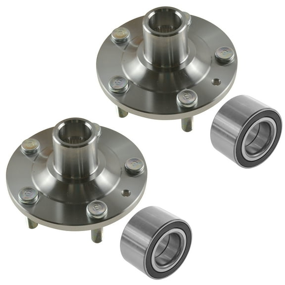 TRQ Front Wheel Hub Bearing Kit LH RH PAIR for Fusion Milan Zephyr MKZ BHA53242