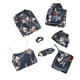 thumbnail image 1 of Gibobby Conjunto de calidad de pijamas de 7 Uds. Para mujer, pijamas de talla grande para mujer, pijamas informales, pantalones cortos con tirantes de encaje para mujer, ropa de casa (Azul marino, L), 1 of 5