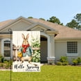 thumbnail image 2 of Jbralid Hello Spring Bunny Garden Flag For Spring Summer Home Outdoor Garden Yard Door Decor 12x18 inch, 2 of 5