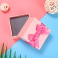 thumbnail image 6 of Xinyolin Wrapping Box Bow Tie Packing Box Square - Earrings Necklace Jewelry Gift Box for Women, 6 of 8