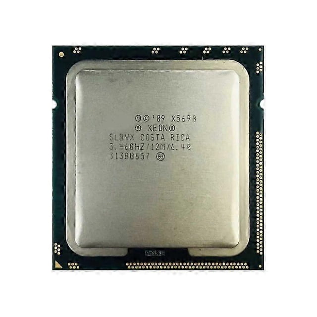 Xeon X5690 CPU - Socket LGA1366 6 Cores 12 Threads 3.46GHz 12MB L3 Cache 130W TDP.
