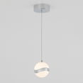 thumbnail image 4 of Artika Luminaire Suspendu Moderne à LED Ondulé, Chrome, 4 of 5