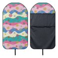thumbnail image 6 of Uourmeti 1 Pack Car Seat Towel Cover, Terry Cloth Seat Cover Easy Install, Compatible with Van SUV Car Interior Soft Car Seat Cover, 6 of 7