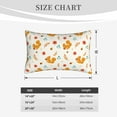 thumbnail image 4 of Balery Squirrel Maple Leaves And Nuts Bedding Queen Pillow Cases - Envelope Closure - Soft Brushed Microfiber Fabric - Shrinkage and Fade Resistant Pillow Cases-14"x20", 4 of 6