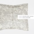 thumbnail image 5 of Duvet Cover Set - Ultra Soft & Breathable - Light Gray Weathered Floral for King/Cal-King Bedding by Comfort Canopy, 5 of 10