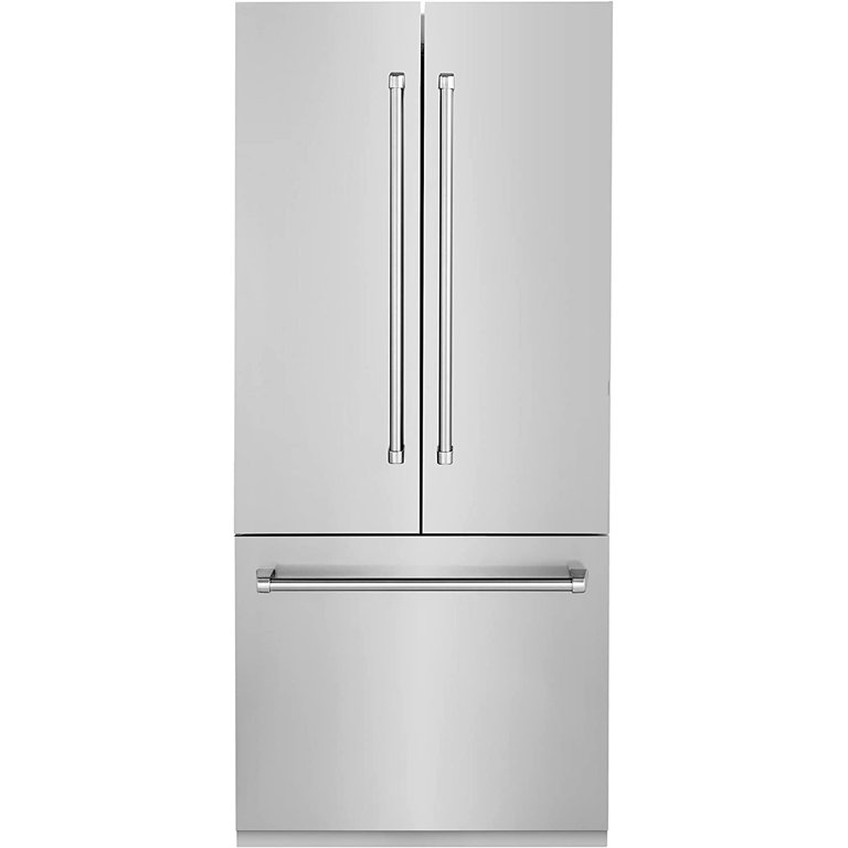 ZLINE 36 19.6 Cu. ft. Panel Ready Built-In 3-Door French Door Refrigerator with Internal Water and Ice Dispenser