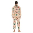 thumbnail image 4 of FORMRS Onesies Pajama for Adults Unisex Hoodie Winter Jumpsuit One Piece Sleepwear, Sizes S-2XL, Beige Christmas Snowman, 4 of 7