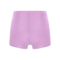 thumbnail image 3 of TiaoBug Kids Girls Dance Shorts Shiny Metallic Boyshorts Tumbling Gymnastics Active Sports Wear Lavender 14, 3 of 4